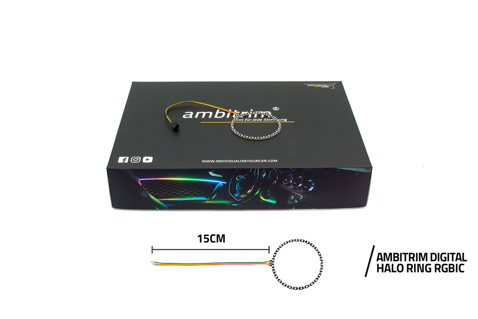 ambitrim® Digital RGB RGBIC FULL LED Ambientebeleuchtung Einzelkomponenten